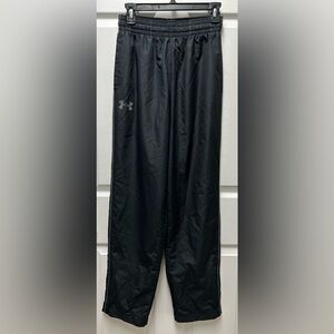 ‼️UNDER ARMOUR YOUTH/TEEN TRACK PANTS. BLACK. YOUTH SMALL. LOOSE.‼️